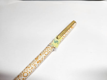 Unused Pilot Fountain Pen with Fine Nib from William Morris Collection showing vintage condition