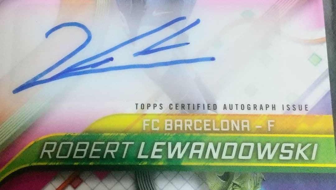 Lewandowski Barcelona Autograph Soccer Sports — Japanese