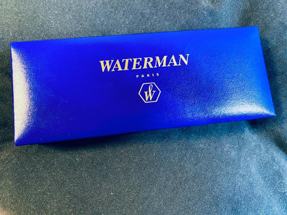 Waterman Paris Vintage Expert ballpoint pen in matte black with palladium-plated trim and stainless steel nib