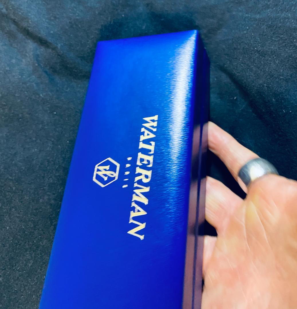 Waterman Paris Vintage Expert ballpoint pen in matte black with palladium-plated trim and stainless steel nib