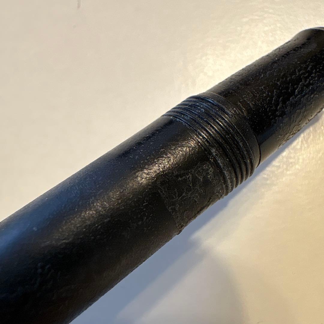 PILOT 14K-585 F vintage fountain pen with gold nib showing retro design and signs of aging