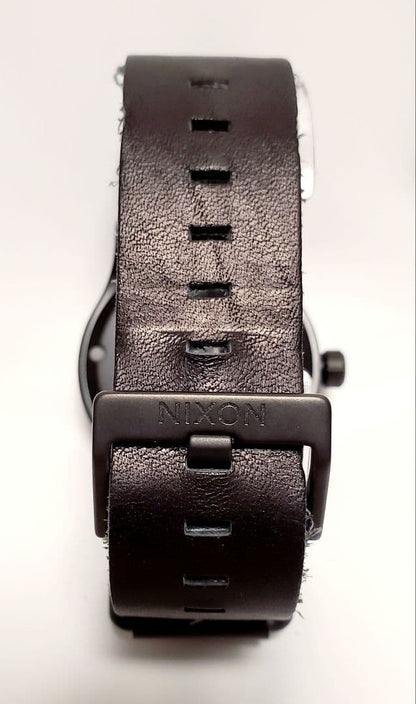 NIXON DIPLOMAT BLACK/ANTIQUE SILVER Quartz Men's Watch — Japanese
