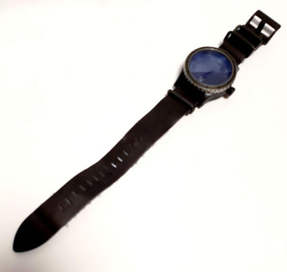 NIXON DIPLOMAT BLACK/ANTIQUE SILVER Quartz Men's Watch — Japanese