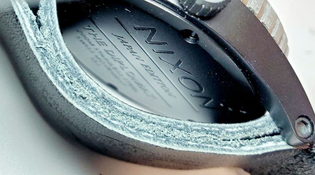 NIXON DIPLOMAT BLACK/ANTIQUE SILVER Quartz Men's Watch — Japanese