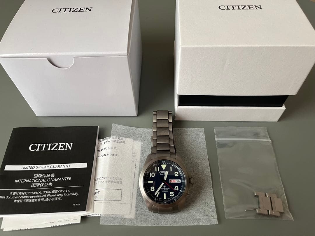 Citizen AT6080-53L Solar Men's Watch — Japanese