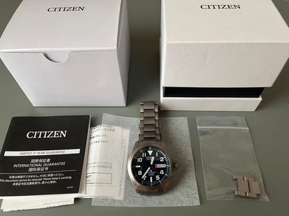 Citizen AT6080-53L Solar Men's Watch — Japanese