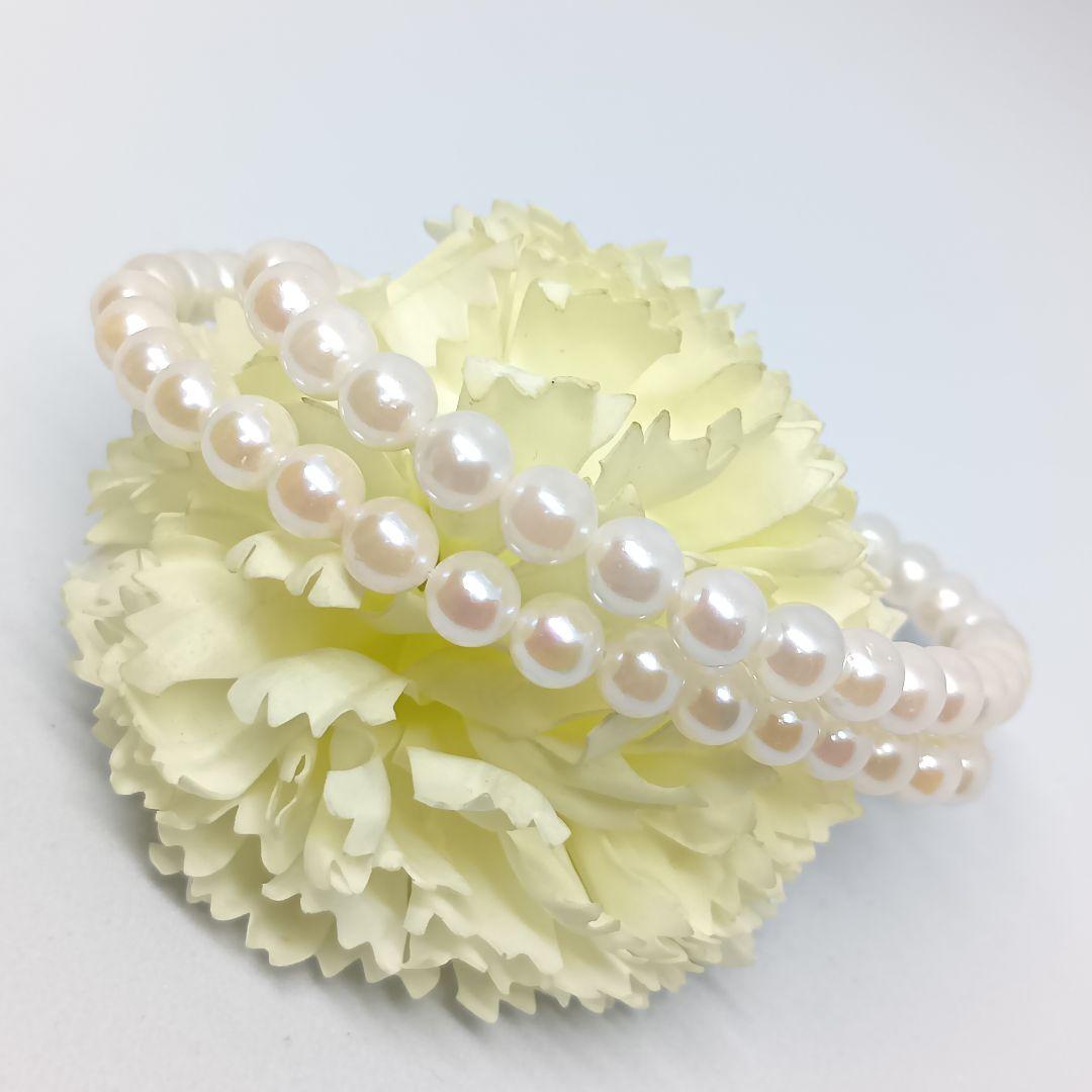 Vintage Akoya pearl necklace featuring 5.5-6mm pearls and a 40cm Silver 925 chain with SILVER stamp