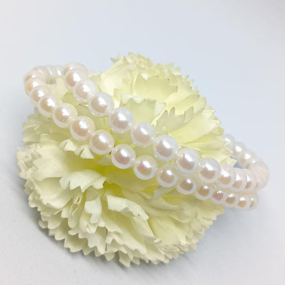Vintage Akoya pearl necklace featuring 5.5-6mm pearls and a 40cm Silver 925 chain with SILVER stamp