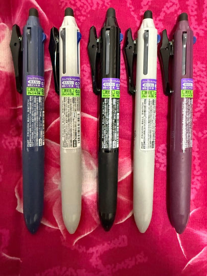 PILOT FriXion Ball Switch 5-piece set with matte color pens showing different ink tips and colors