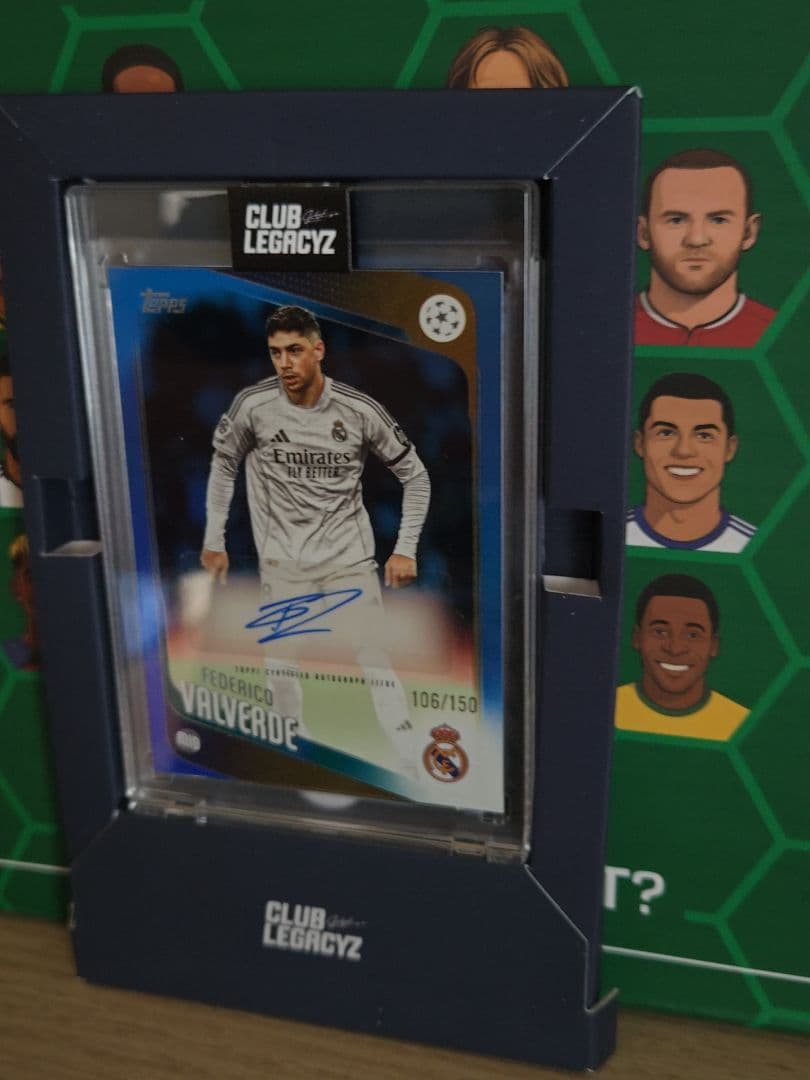 Federico Valverde Signed Card — 106/150 — Japanese