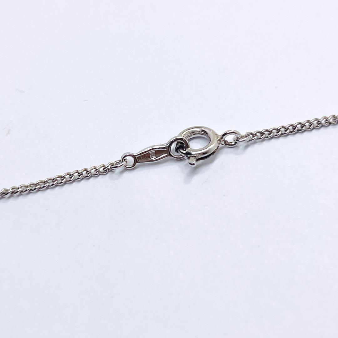 MIKIMOTO silver pearl necklace pendant featuring a 6.5mm pearl on a 43cm chain