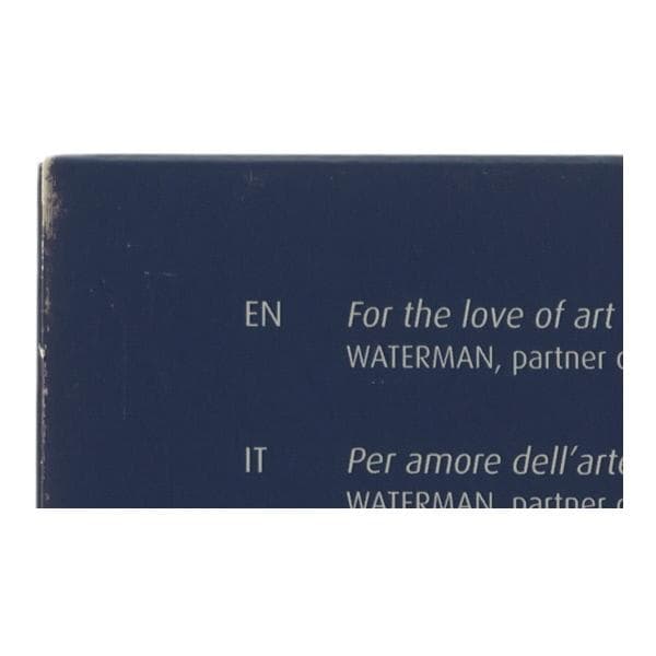 WATERMAN agnis b. metal ballpoint pen with ink supply and aged external box with scratches