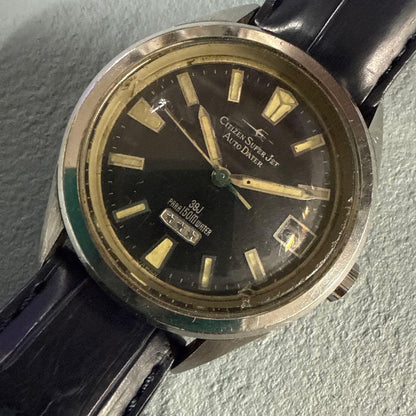 Citizen Super Jet Auto Data 39 Jewels Automatic Men's Watch — Japanese