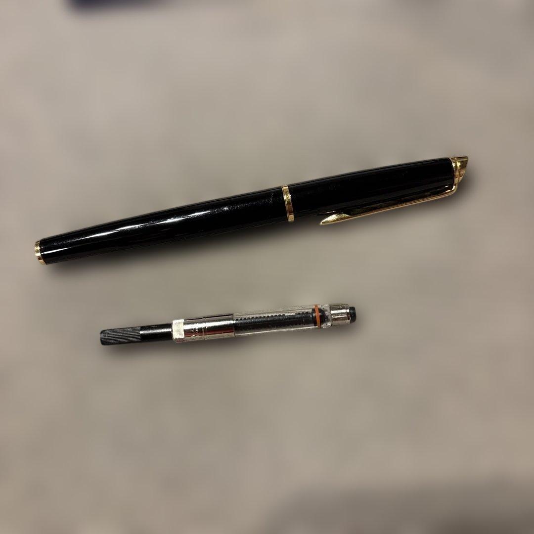 Used WATERMAN fountain pen with fine tip and converter showing minor scratches