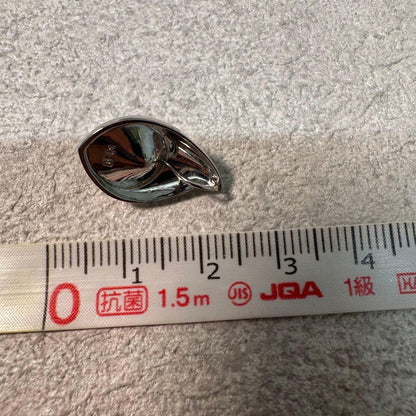 Silver 18.223 pendant top featuring a 6.5mm white pearl decoration