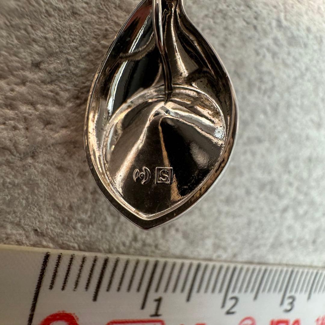 Silver 18.223 pendant top featuring a 6.5mm white pearl decoration