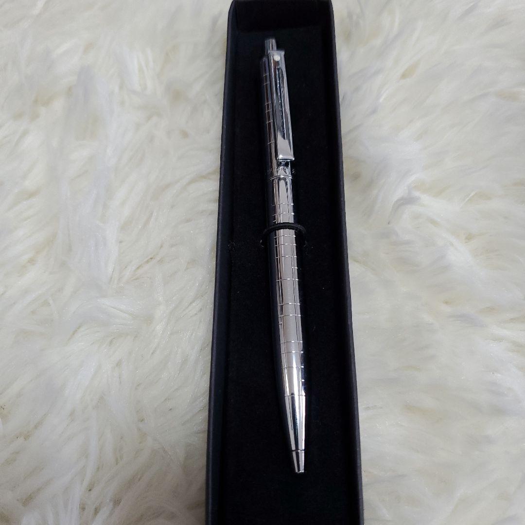 Sheaffer Cross ballpoint pen with compact MATSUSAKA LEATHER key case in black