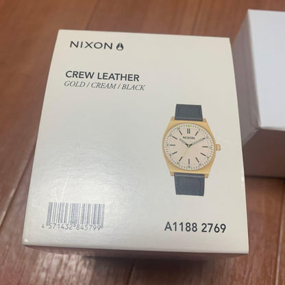 NIXON CREW LEATHER Men's Watch — Japanese