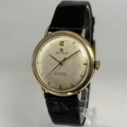 SEIKO Super 1950s 14KGF Manual Men's Watch — Japanese
