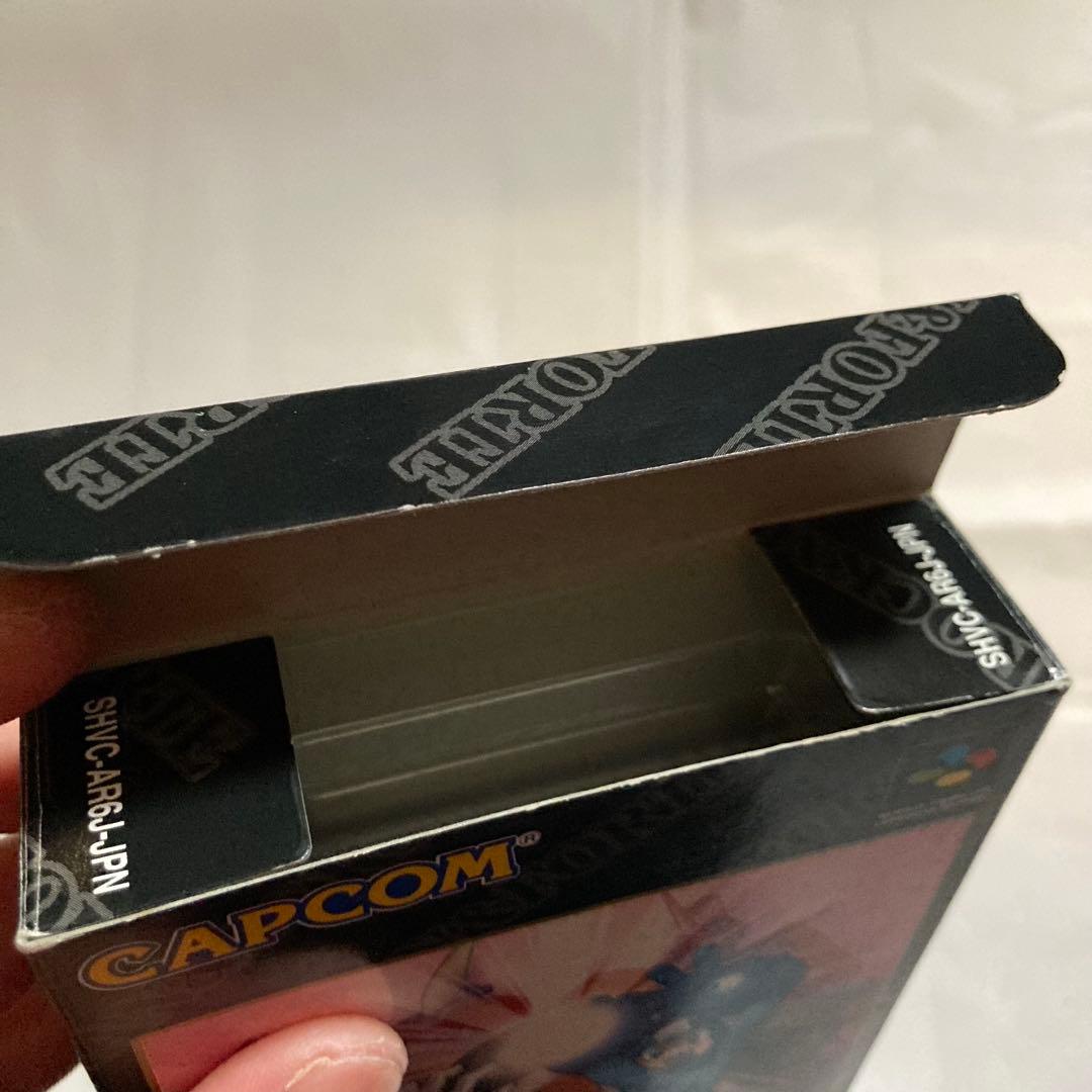 Super Famicom Rockman & Forte game cartridge and box for the Super Famicom console