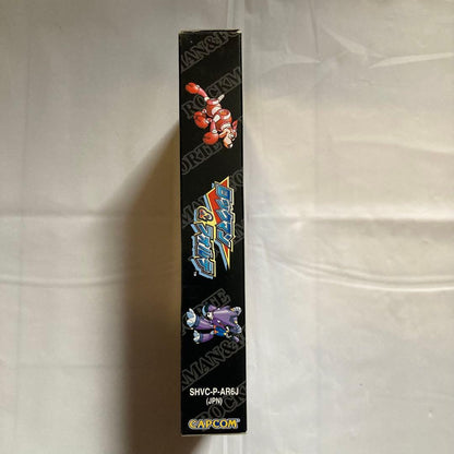 Super Famicom Rockman & Forte game cartridge and box for the Super Famicom console