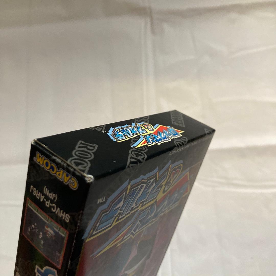 Super Famicom Rockman & Forte game cartridge and box for the Super Famicom console