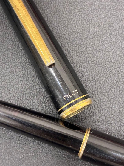 PILOT Fountain Pen in black color with extra fine nib positioned on white background