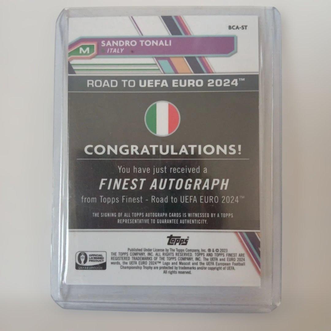 Sandro Tonali Autograph Card — Japanese