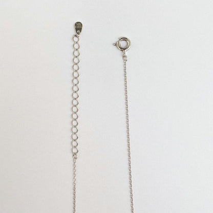 Akoya pearl necklace with 6-6.5mm pearls on sterling silver 925 chain, 40cm plus 5cm extension