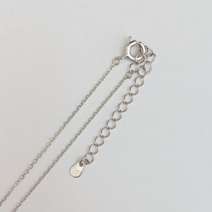 Akoya pearl necklace with 6-6.5mm pearls on sterling silver 925 chain, 40cm plus 5cm extension