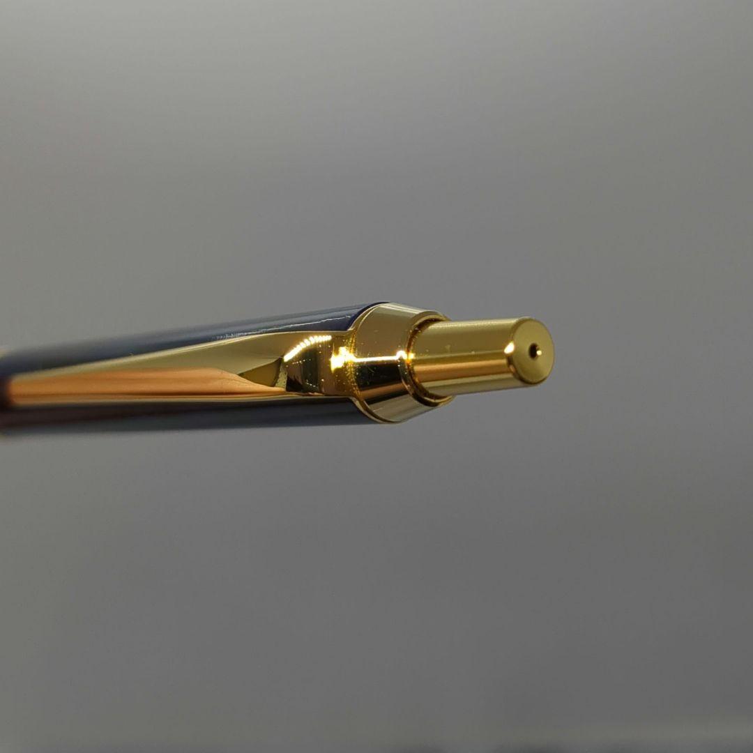 Pilot Cavalier high-grade ballpoint pen in navy with gold marble decoration, used condition