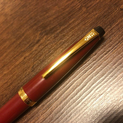 New CROSS Ballpoint Pen with wine red body and slightly thicker grip for smooth writing