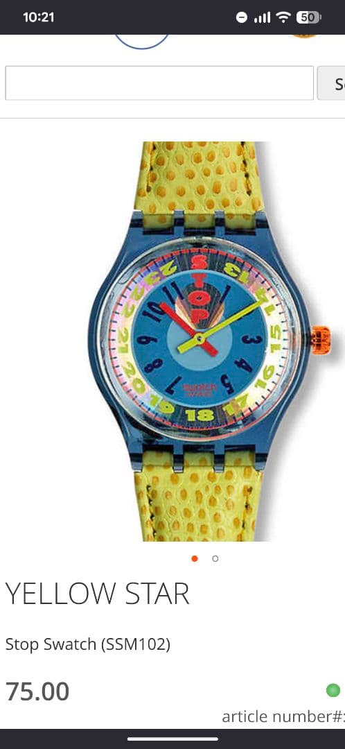 swatch SSM102 Quartz Men's — Japanese