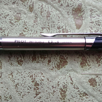 PILOT H-1003 0.3mm mechanical pencil body with 4 refill packs displayed