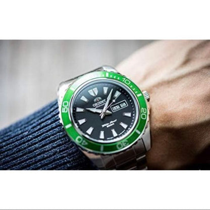 ORIENT Submariner Makro XL Green Bezel Automatic Men's Watch — Japanese