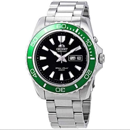 ORIENT Submariner Makro XL Green Bezel Automatic Men's Watch — Japanese