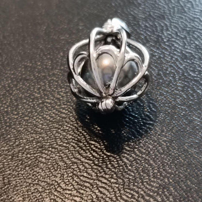 Tasaki Necklace Pendant featuring a black butterfly design in 925 silver