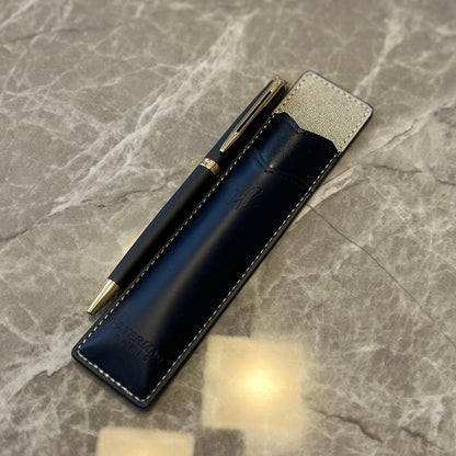 WATERMAN Metropolitan ES Ballpoint Pen in matte black finish with metal clip and retractable tip