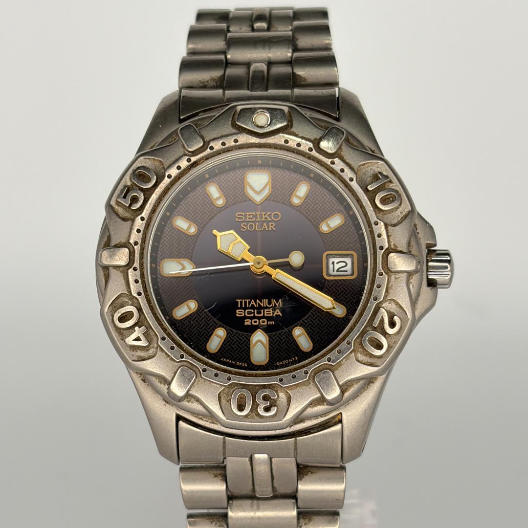 SEIKO 5K25-0A10 Solar Men's Watch — Japanese