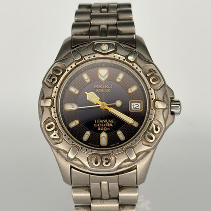 SEIKO 5K25-0A10 Solar Men's Watch — Japanese