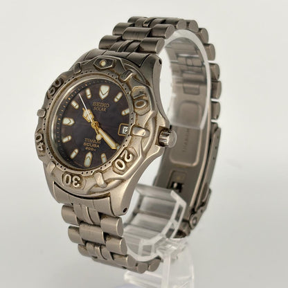 SEIKO 5K25-0A10 Solar Men's Watch — Japanese