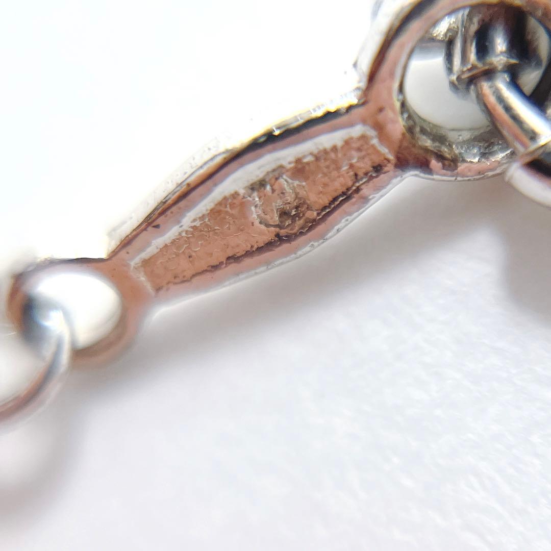 MIKIMOTO silver pearl necklace approximately 42 cm long weighing 3.8 grams
