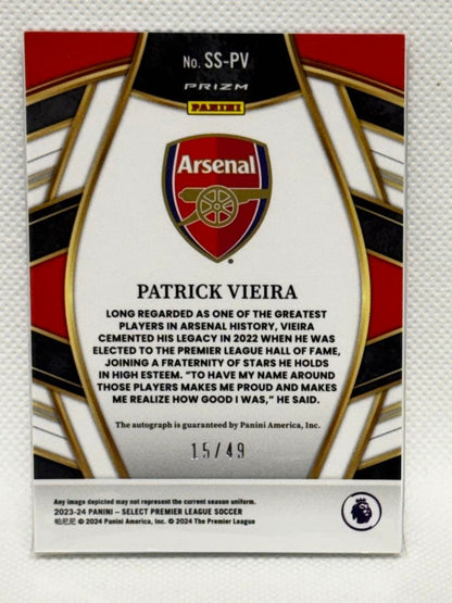Patrick Vieira Autograph Card 49 Limited Edition — Japanese