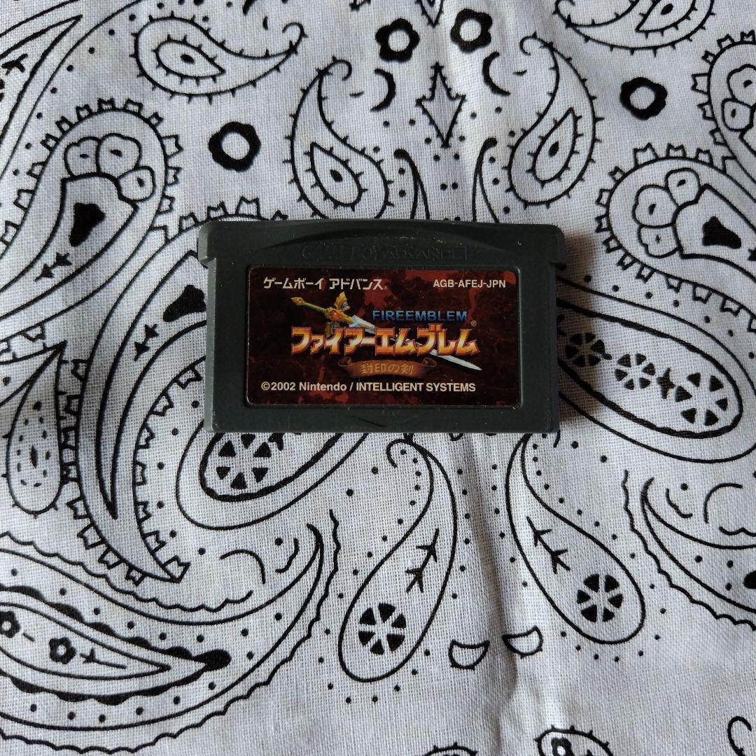 Fire Emblem Sealed Sword Game Boy Advance game cartridge with box and manual in used condition