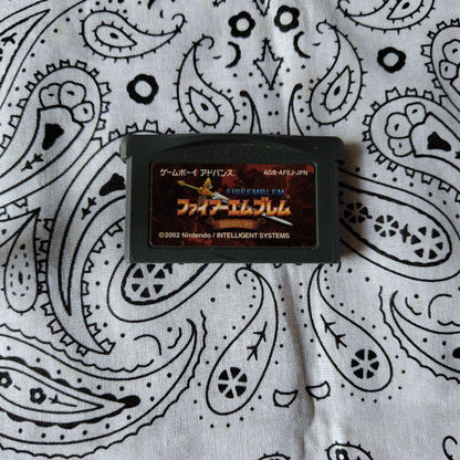 Fire Emblem Sealed Sword Game Boy Advance game cartridge with box and manual in used condition