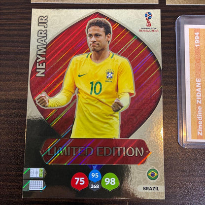Soccer Card Messi Lewandowski Neymar Zidane 4-Card Set — Japanese