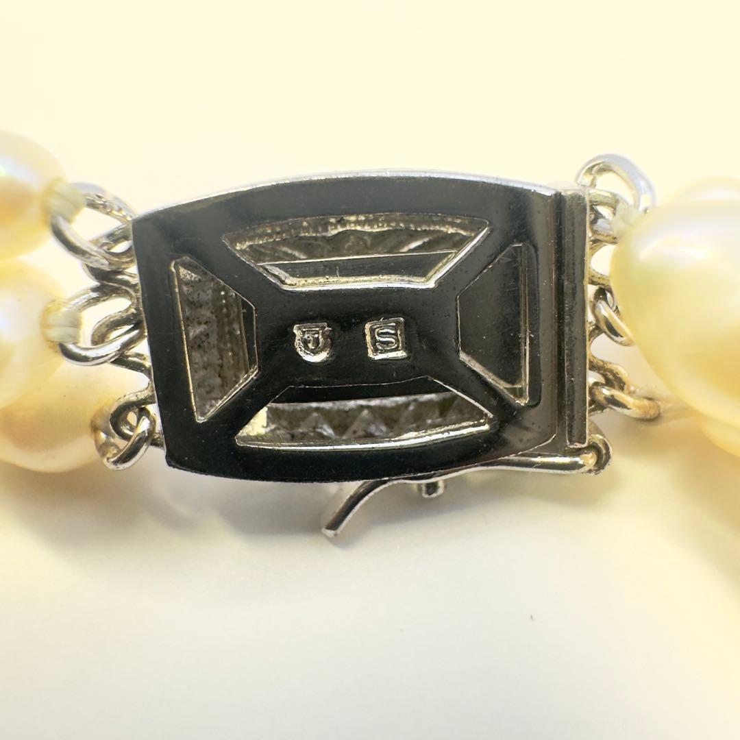 Tasaki SV 3-strand necklace featuring baroque pearls with a length of approximately 41cm