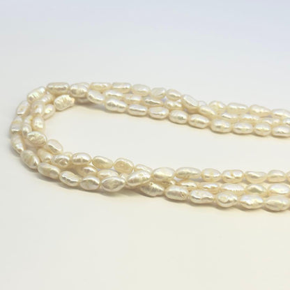 Tasaki SV 3-strand necklace featuring baroque pearls with a length of approximately 41cm
