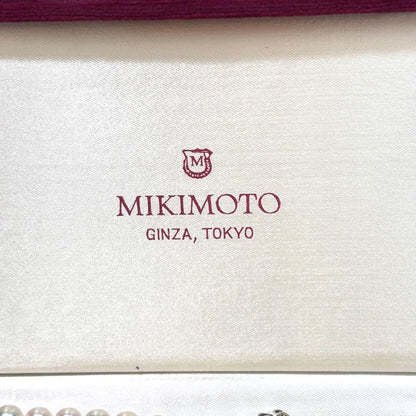 Mikimoto Akoya Pearl Necklace featuring 6.5-7.0 mm white pearls, 38.5 cm length