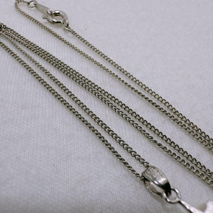 MIKIMOTO Silver Akoya baby pearl necklace with 8 pearls on a 40cm metal chain